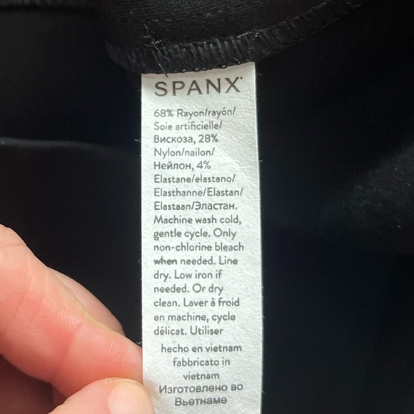 SPANX Black Sleeveless Mini A-Line Dress - Picture 6 of 6